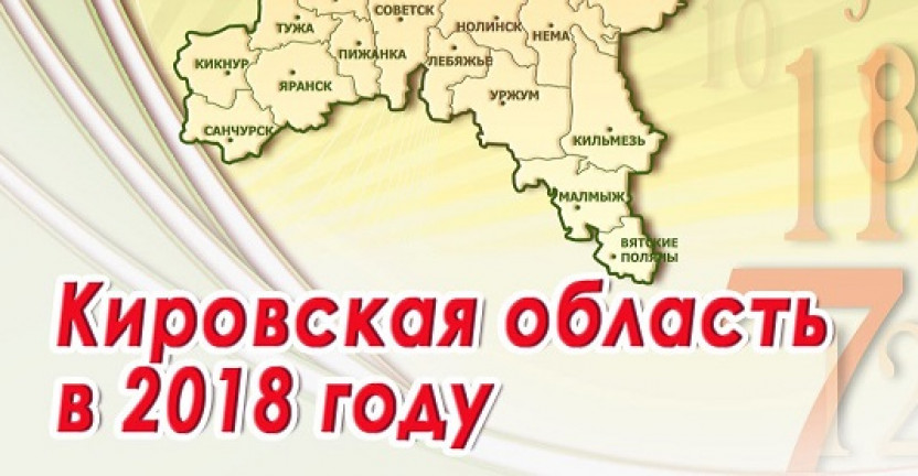 Опубликован статистический ежегодник "Кировская область в 2018 году"