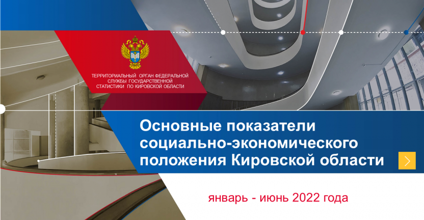 Основные показатели социально-экономического положения Кировской области в январе - июне 2022 года